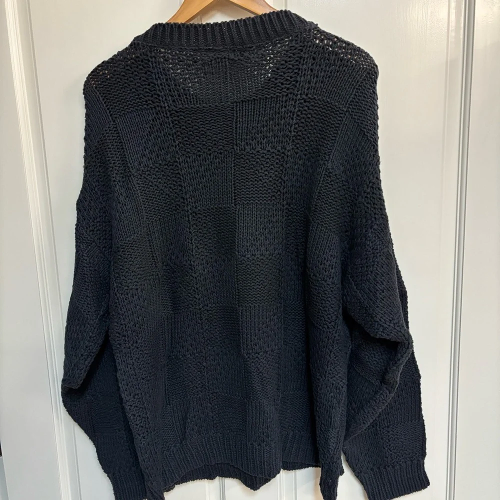 Vintage Bacharach  Black Sweater size L - Picture 2 of 4
